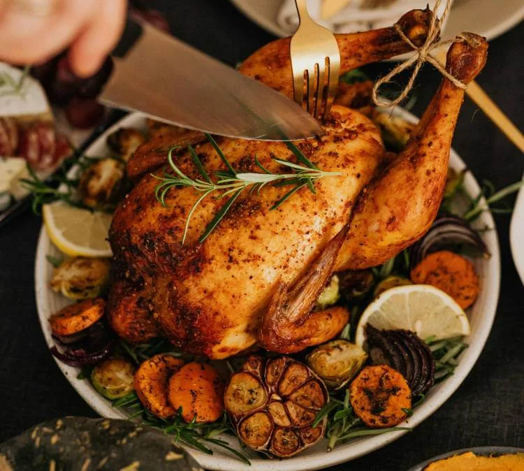 Roasted chicken with rosemary, garlic and lemon