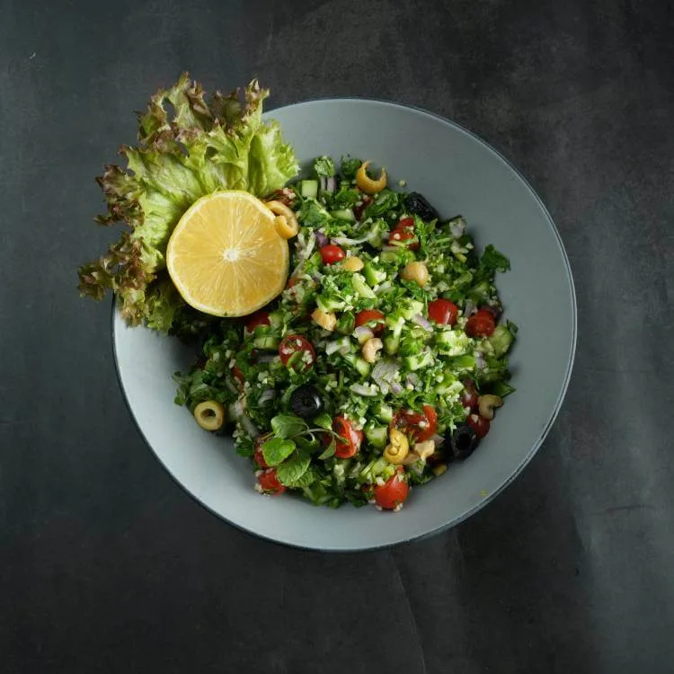 Tabbouleh with organic peppermint and lemon