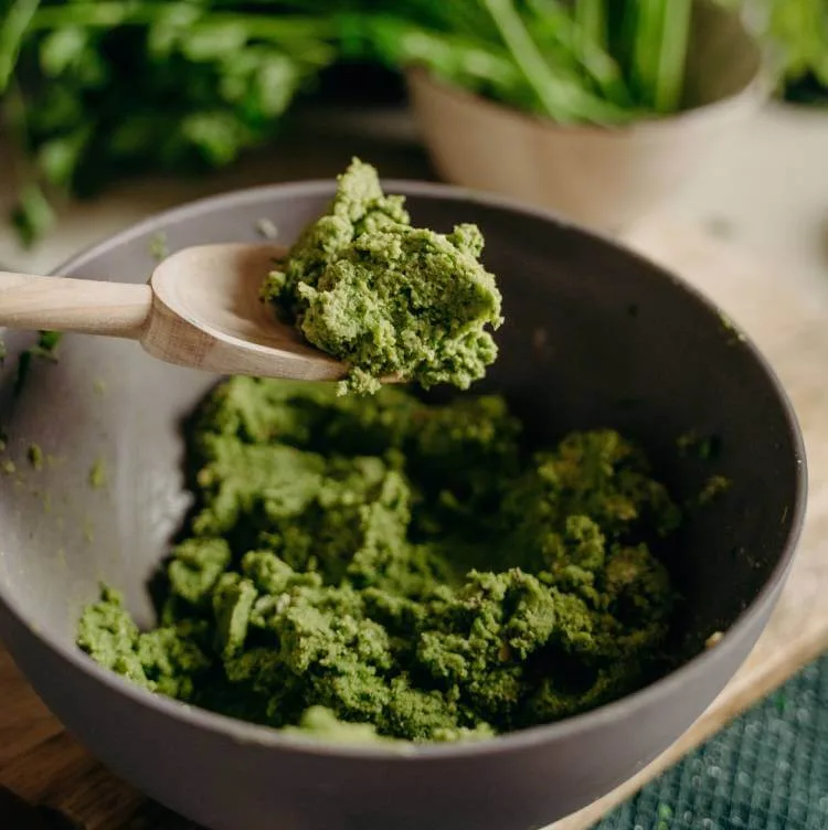Rendang spice paste with vegetables and coconut