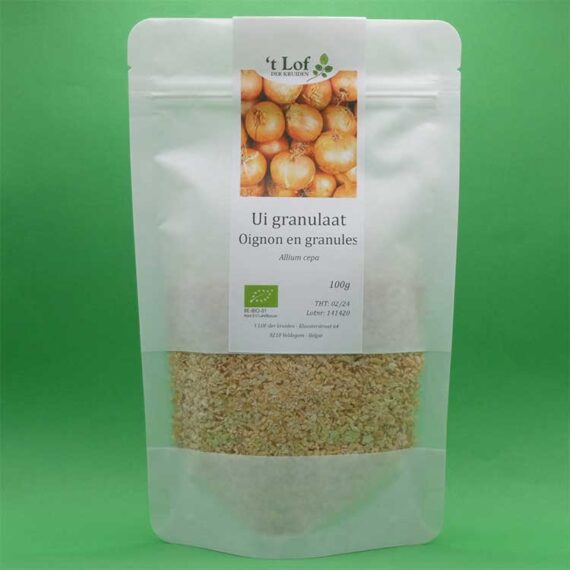 Onion granules-packed