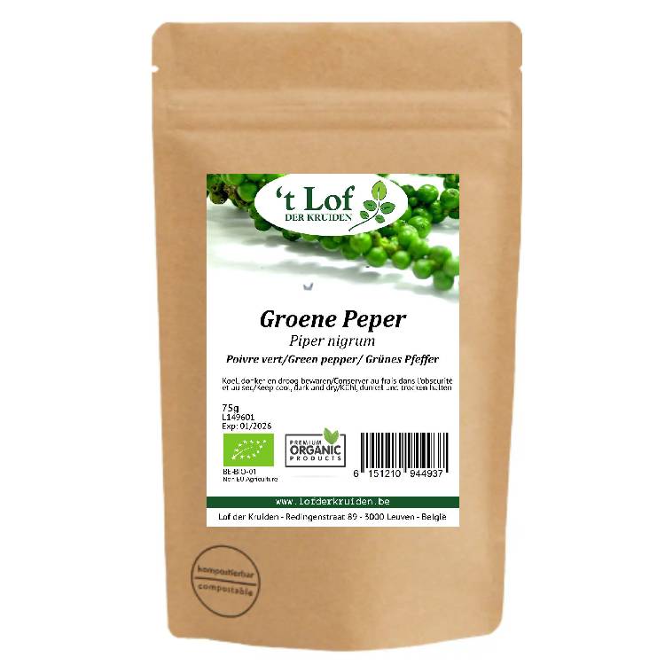 Pepper Green Organic - 100 gr 2 Pepper Green Organic - 100 gr - Image 2