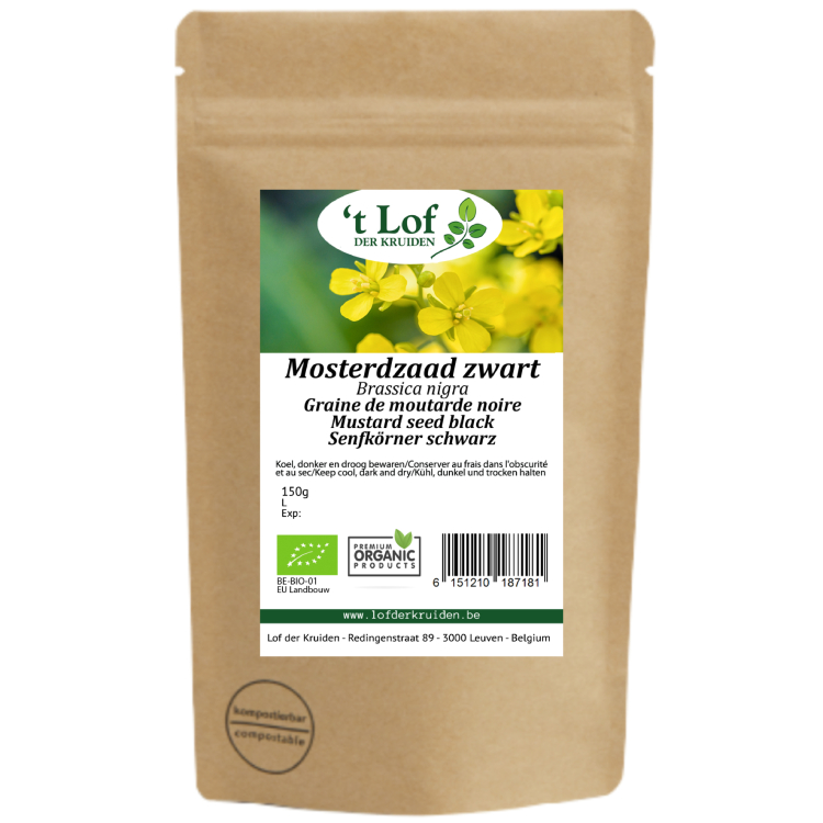 Mustard Seed Black Organic - 150 gr 2 Mustard Seed Black Organic - 150 gr - Image 2
