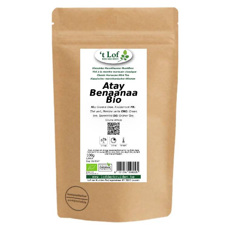 Green tea ATAY BENAANAA organic - 100 gr 2 Green tea ATAY BENAANAA organic - 100 gr - Image 2