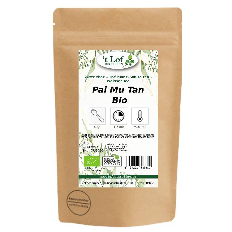 White tea Bio Pai Mu Tan (China) - 30 gr 2 White tea Bio Pai Mu Tan (China) - 30 gr - Image 2