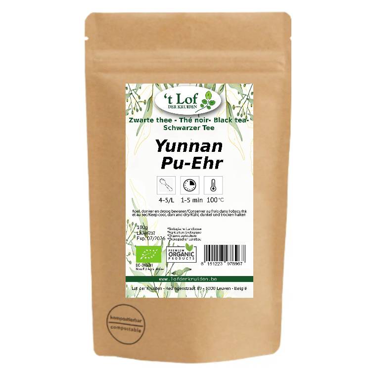 Black tea Bio Yunnan Pu Ehr (China) - 100 gr. 2 Black tea Bio Yunnan Pu Ehr (China) - 100 gr. - Image 2